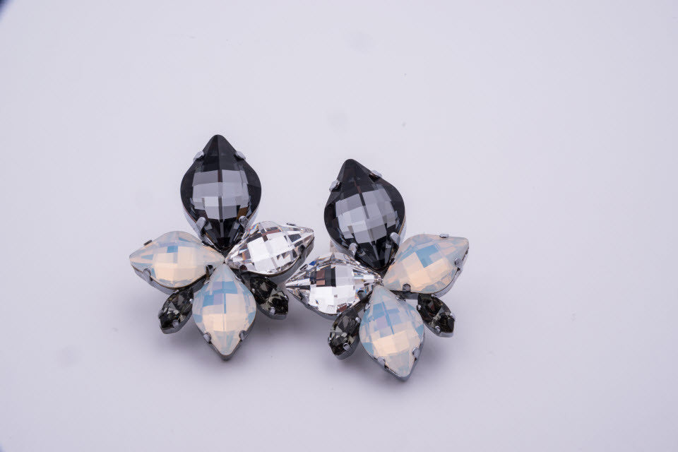 Black Opal Studs - Patrice Design